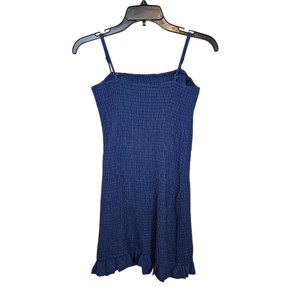 Storia Ribbed Mini Ruffle Mini Spaghetti Strap Dress - Picture 2 of 7